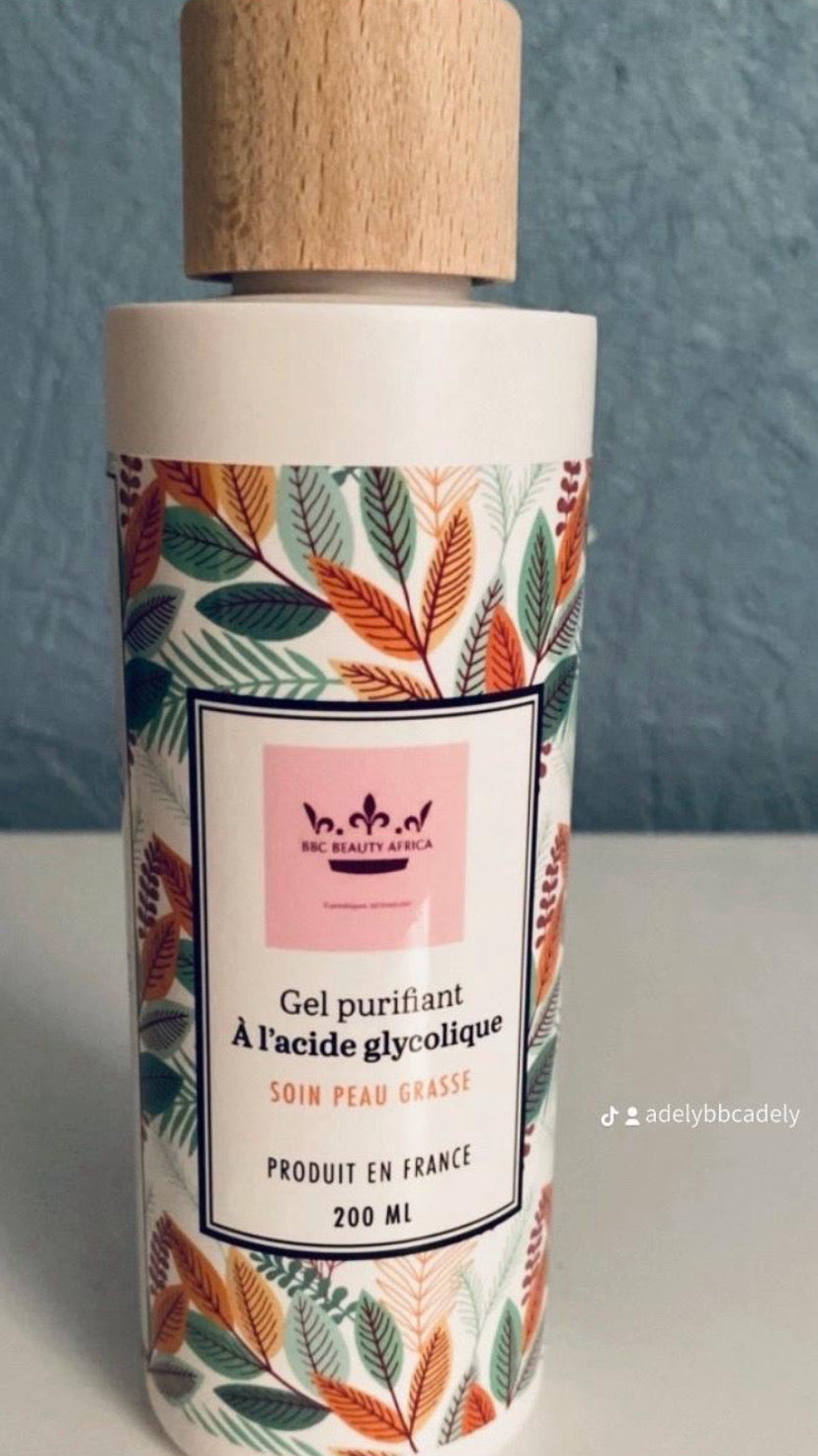 Crème matifiante peau grasse et gel purifiante à l’acide glycolique