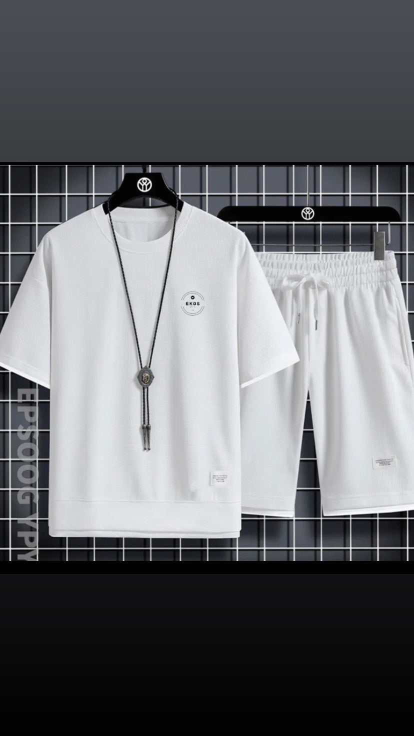 Ensemble de sport deux pièces en tissu de lin pour  homme EKOS AD